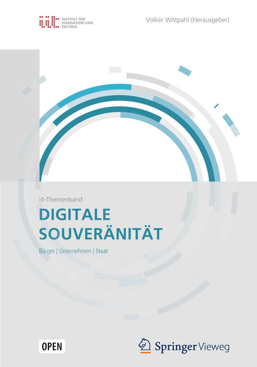 Book cover of Digitale Souveränität: Bürger, Unternehmen, Staat