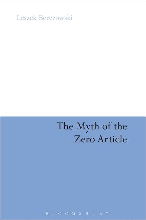 Book cover of The Myth of the Zero Article