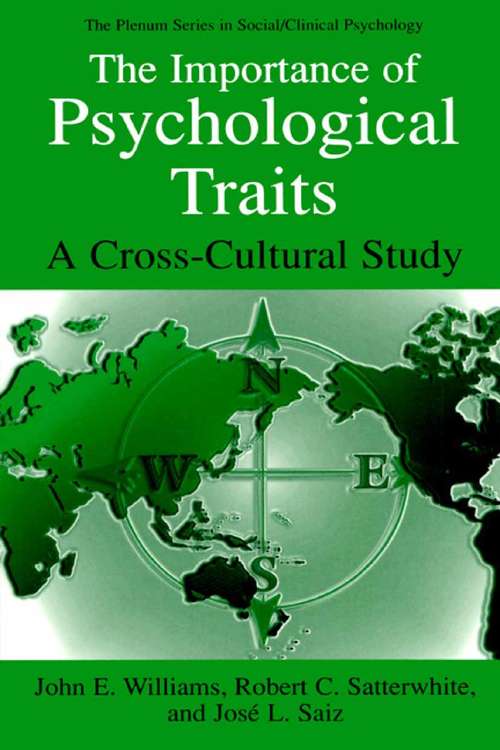 Book cover of The Importance of Psychological Traits: A Cross-Cultural Study (2002) (The Springer Series in Social Clinical Psychology)