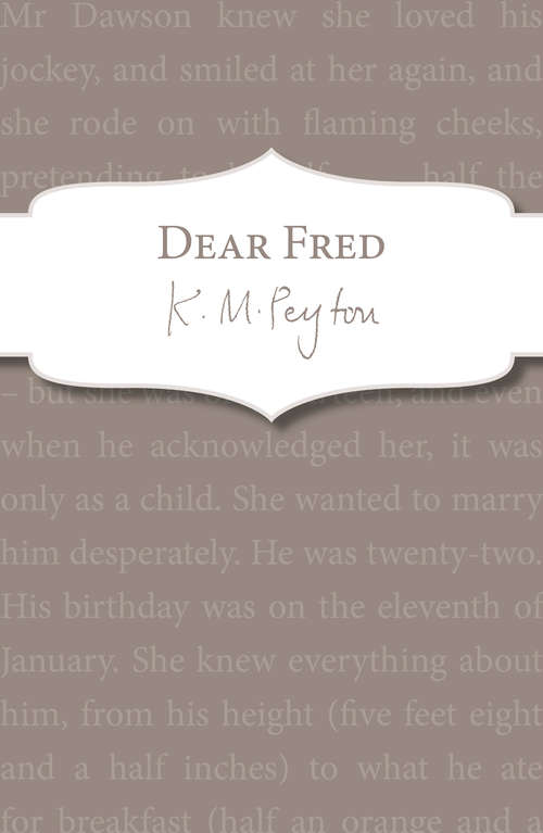 Book cover of Dear Fred