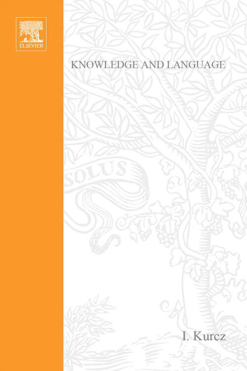 Book cover of Knowledge and Language (ISSN: Volume 39)