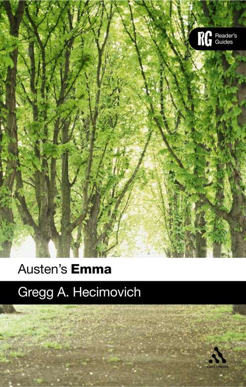 Book cover of Austen's Emma (Reader's Guides)
