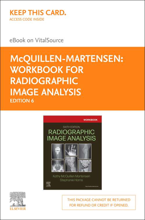 Book cover of Workbook for Radiographic Image Analysis - E-Book: Workbook for Radiographic Image Analysis - E-Book