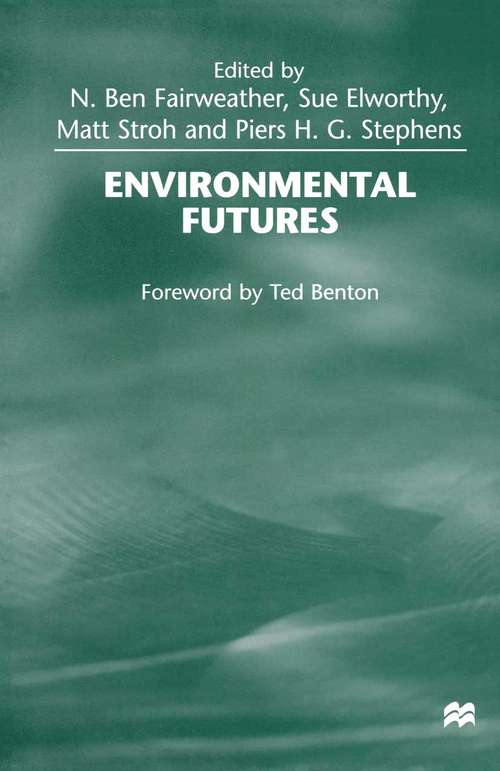 Book cover of Environmental Futures (1st ed. 1999)