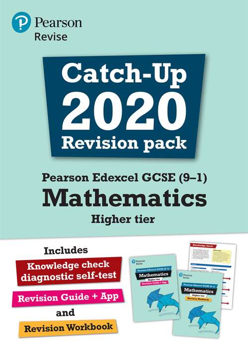 Book cover of Pearson Edexcel GCSE (9-1) Mathematics Higher Catch Up Booklet (PDF) (REVISE Edexcel GCSE Maths 2015)