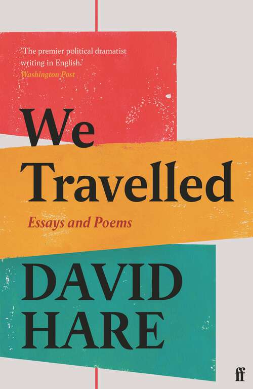 Book cover of We Travelled: Essays and Poems (Main)