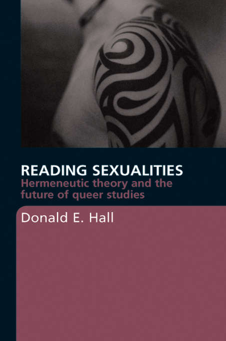 Book cover of Reading Sexualities: Hermeneutic Theory and the Future of Queer Studies
