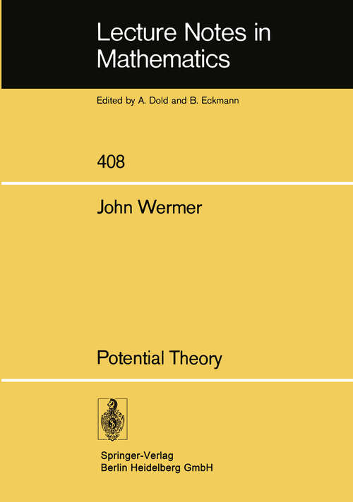 Book cover of Potential Theory (1974)
