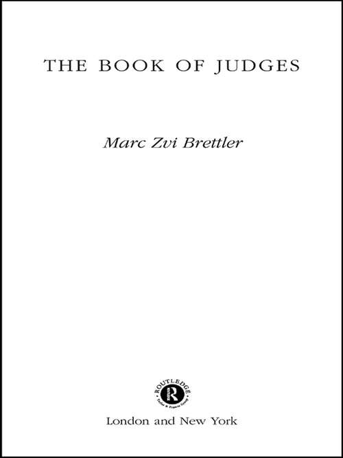 Book cover of The Book of Judges (Old Testament Readings)