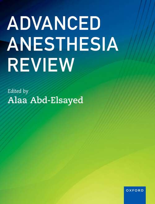 Book cover of Advanced Anesthesia Review