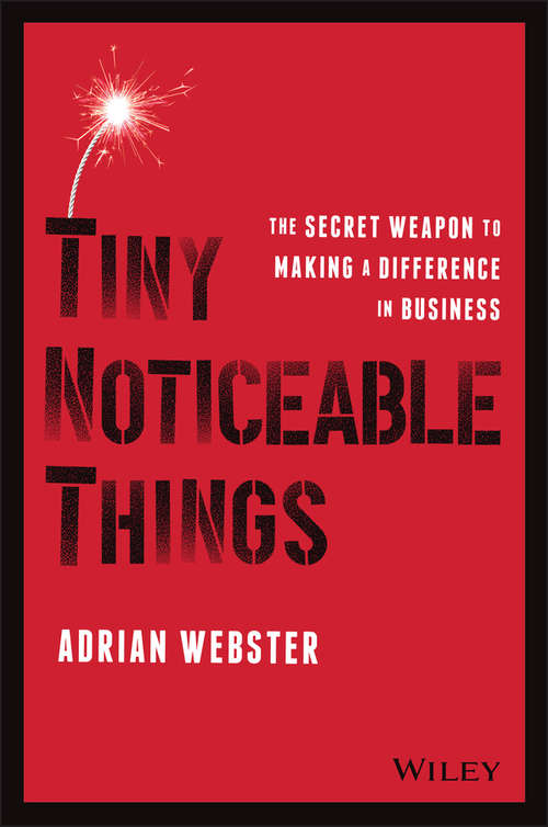 Book cover of Tiny Noticeable Things: The Secret Weapon to Making a Difference in Business