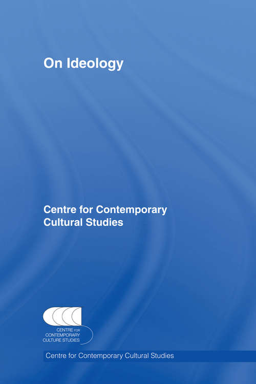 Book cover of On Ideology