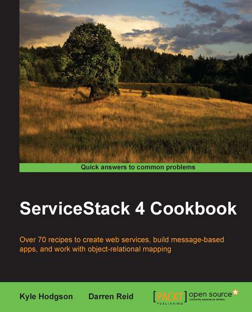Book cover of ServiceStack 4 Cookbook