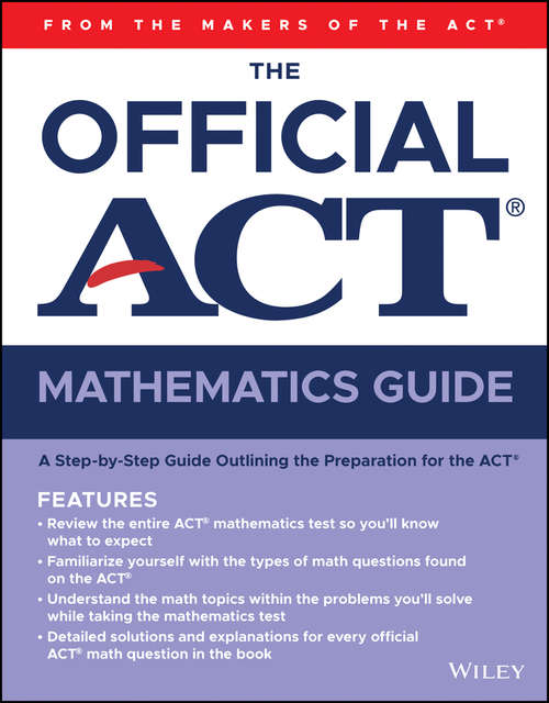 Book cover of The Official ACT Mathematics Guide