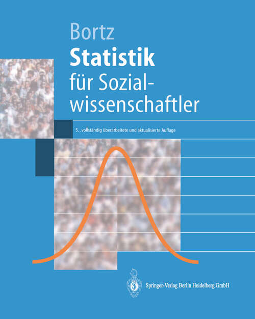Book cover of Statistik: für Sozialwissenschaftler (5. Aufl. 1999) (Springer-Lehrbuch)