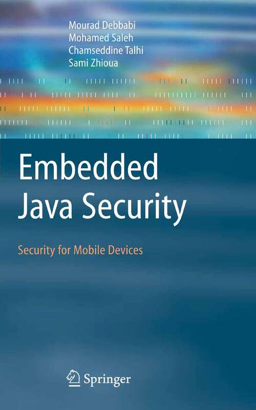 Book cover of Embedded Java Security: Security for Mobile Devices (2007)