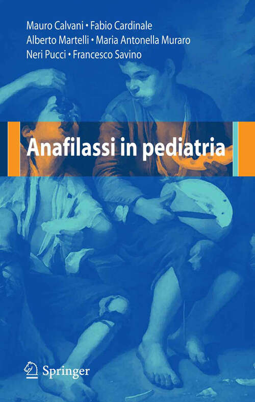 Book cover of Anafilassi in pediatria (2007)