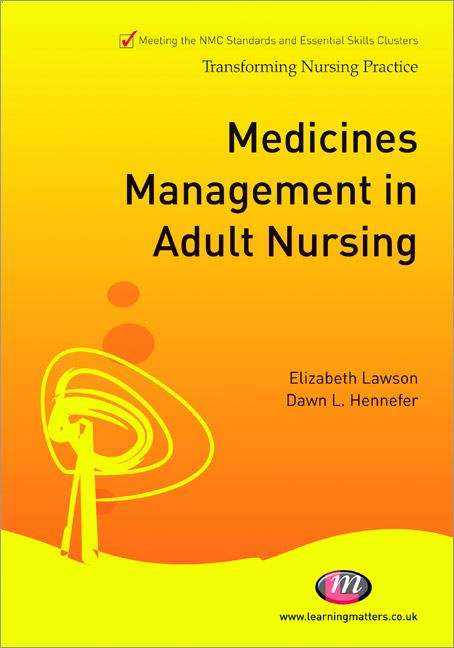 Book cover of Medicines Management in Adult Nursing (PDF)