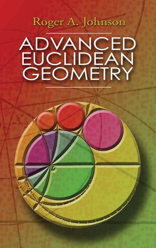 Book cover of Advanced Euclidean Geometry