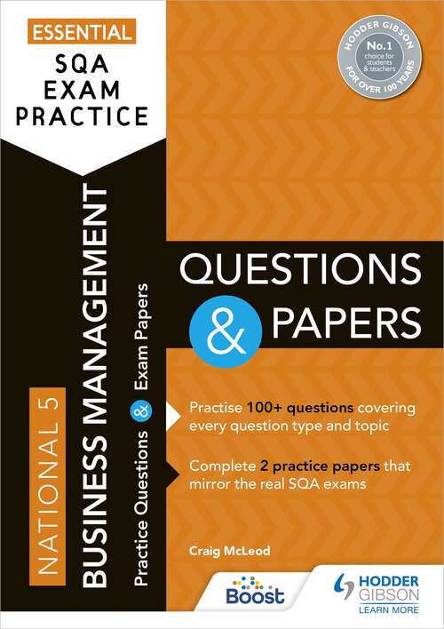 Book cover of Essential SQA Exam Practice: National 5 Business Management Questions and Papers