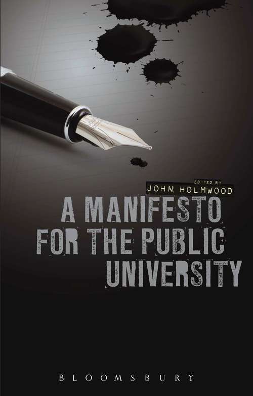 Book cover of A Manifesto for the Public University