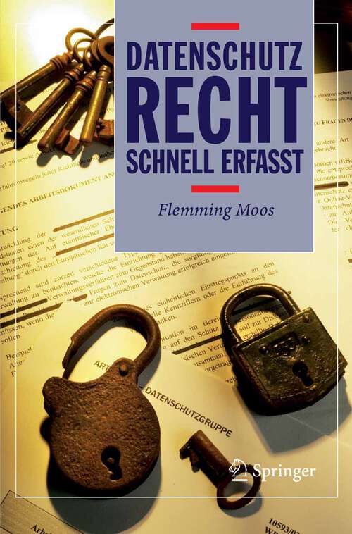 Book cover of Datenschutzrecht - Schnell erfasst (2006) (Recht - schnell erfasst)
