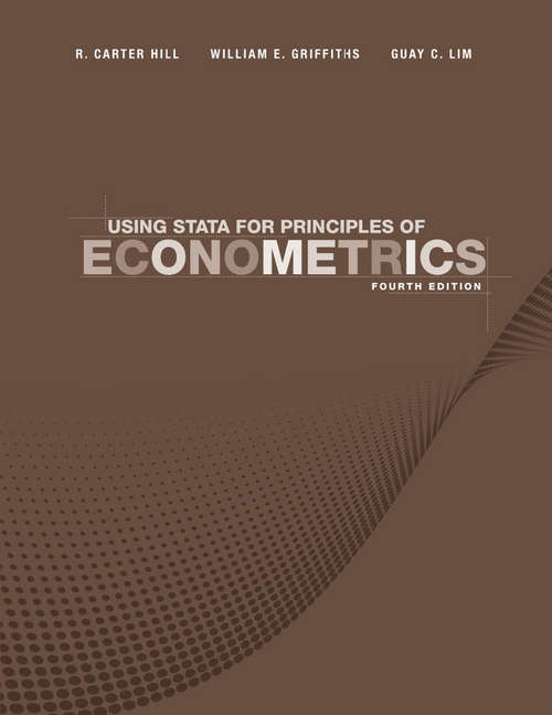 Book cover of Using Stata for Principles of Econometrics