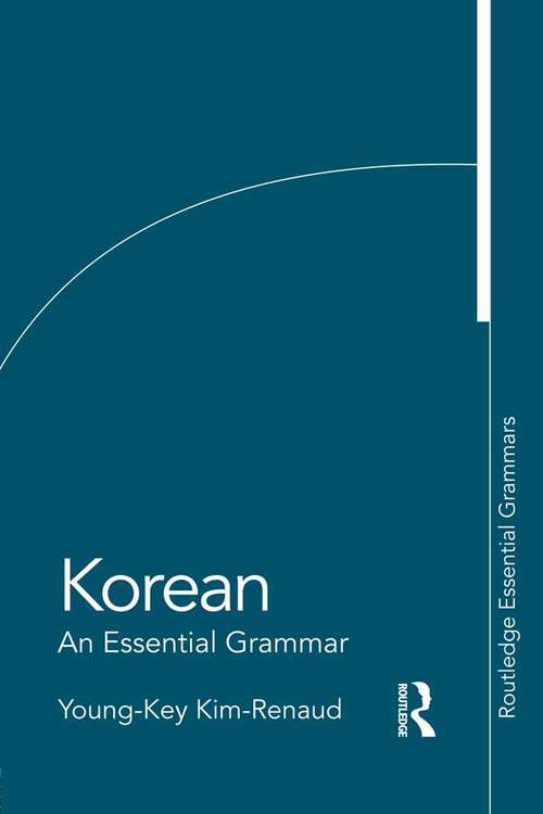 Book cover of Korean: An Essential Grammar
