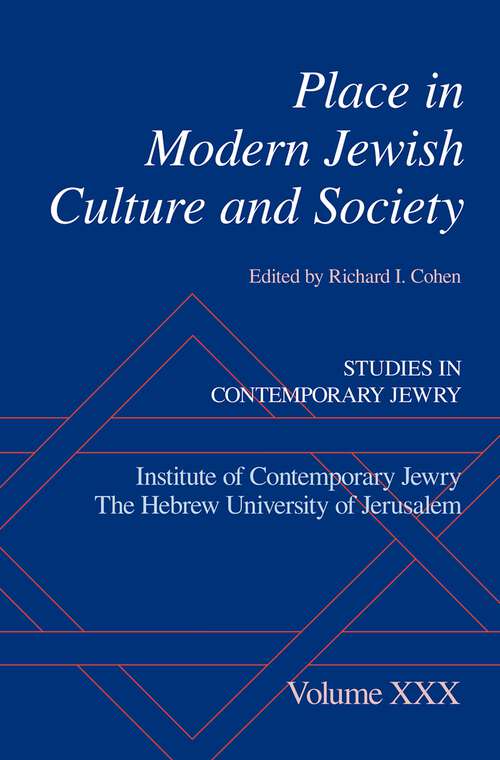 Book cover of Place in Modern Jewish Culture and Society (Studies in Contemporary Jewry)
