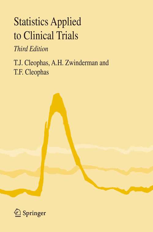 Book cover of Statistics Applied to Clinical Trials: Self-assessment Book (3rd ed. 2006)