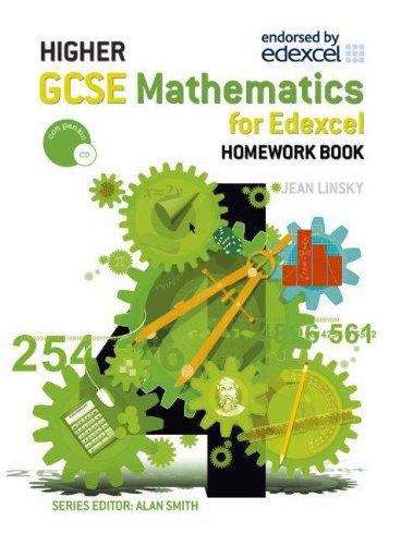 Book cover of Edexcel GCSE Maths Higher Homework Book (PDF)