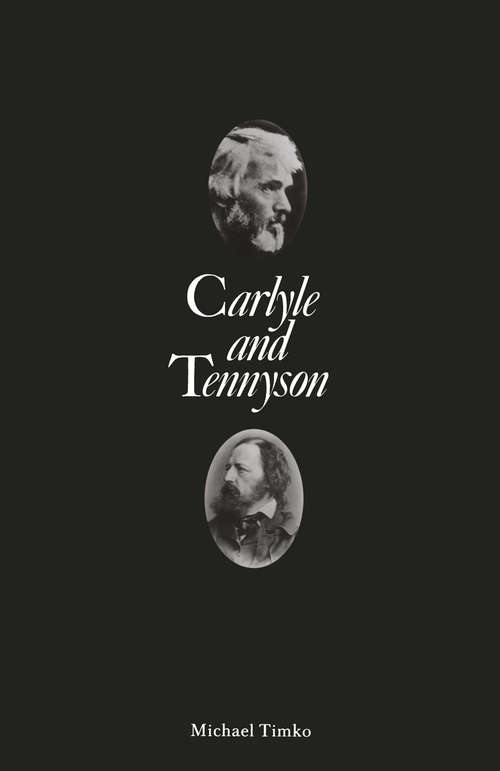 Book cover of Carlyle and Tennyson (1st ed. 1988)