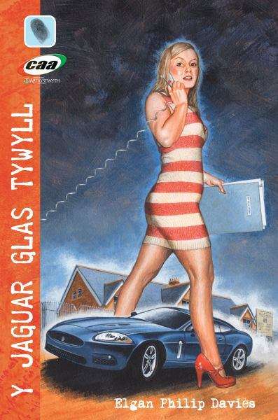 Book cover of Y Jaguar Glas Tywyll
