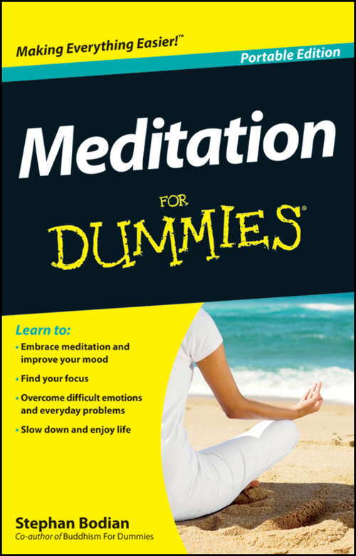 Book cover of Meditation For Dummies (Portable Edition)