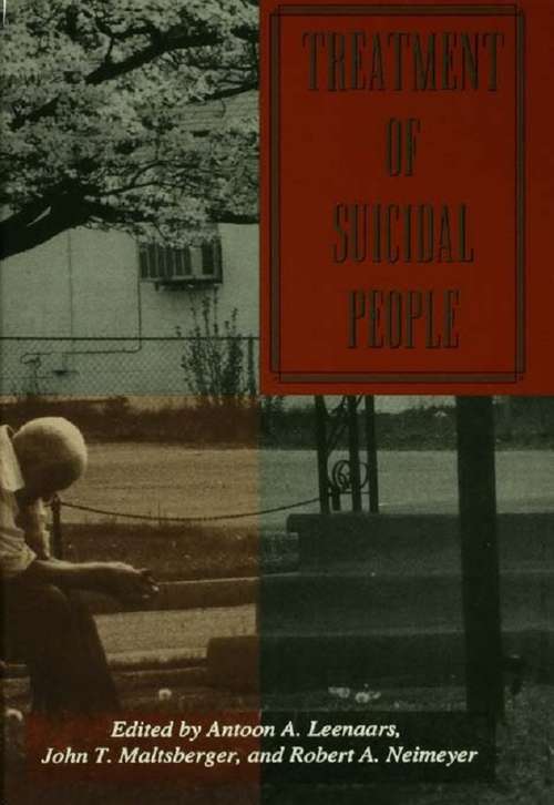 Book cover of Treatment Of Suicidal People (Series in Death, Dying, and Bereavement)