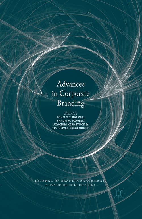 Book cover of Advances in Corporate Branding