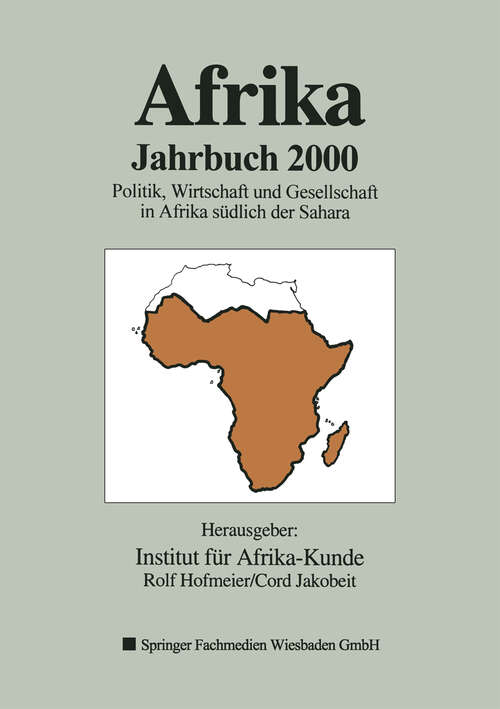 Book cover of Afrika Jahrbuch 2000: Politik, Wirtschaft und Gesellschaft in Afrika südlich der Sahara (2001)