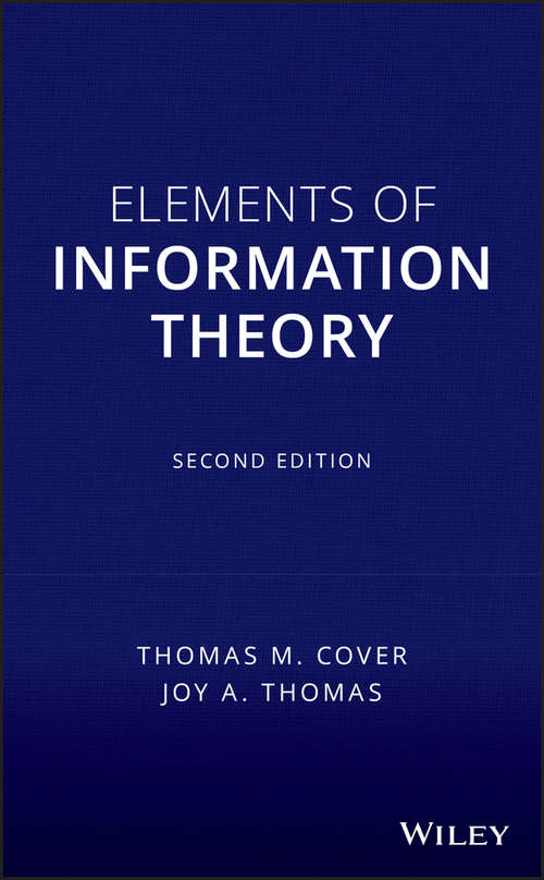 Book cover of Elements of Information Theory (2)