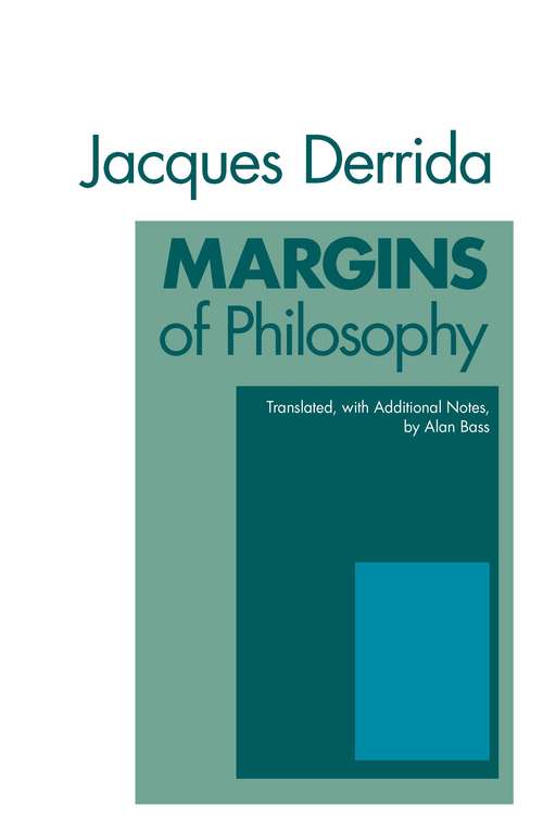 Book cover of Margins of Philosophy