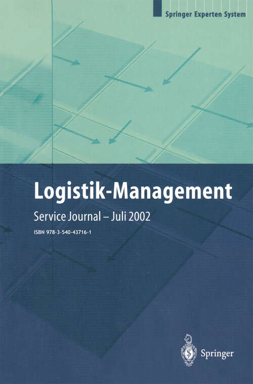 Book cover of Logistik-Management: Strategien — Konzepte — Praxisbeispiele (2002)