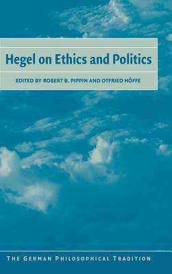 Book cover of Hegel on Ethics and Politics (PDF)