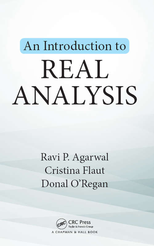 Book cover of An Introduction to Real Analysis