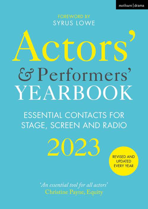 Book cover of Actors' and Performers' Yearbook 2023