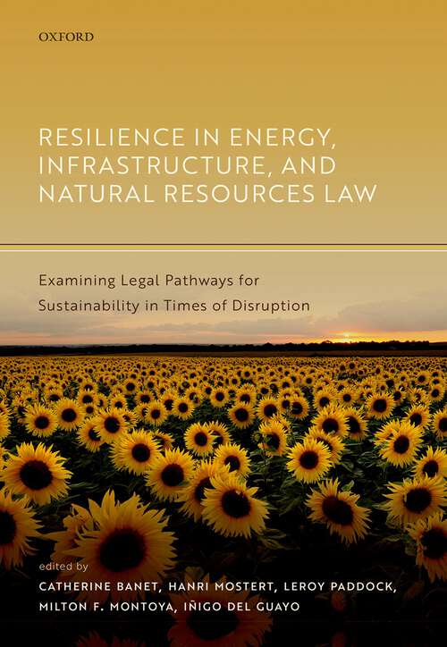 Book cover of Resilience in Energy, Infrastructure, and Natural Resources Law: Examining Legal Pathways for Sustainability in Times of Disruption