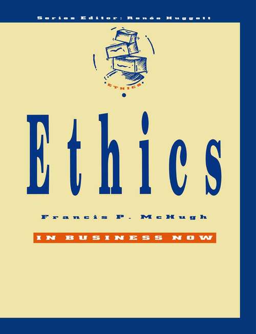 Book cover of Ethics (1st ed. 1991)