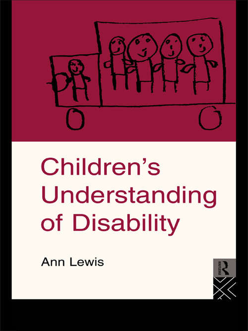 Book cover of Children's Understanding of Disability
