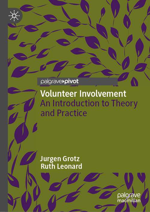 Book cover of Volunteer Involvement: An Introduction to Theory and Practice (1st ed. 2022)