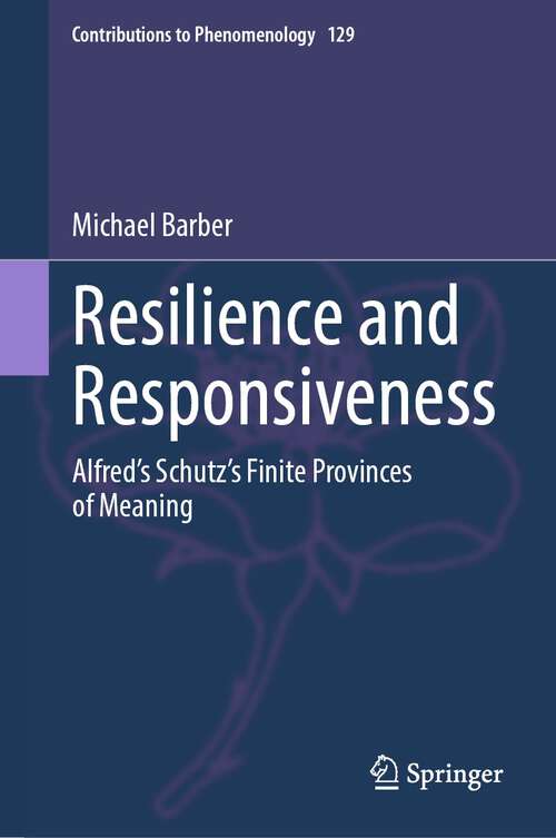 Book cover of Resilience and Responsiveness