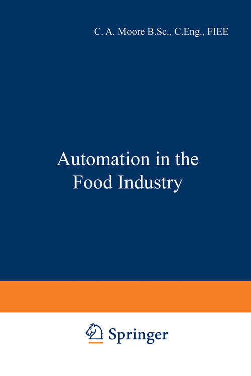 Book cover of Automation in the Food Industry (1991)