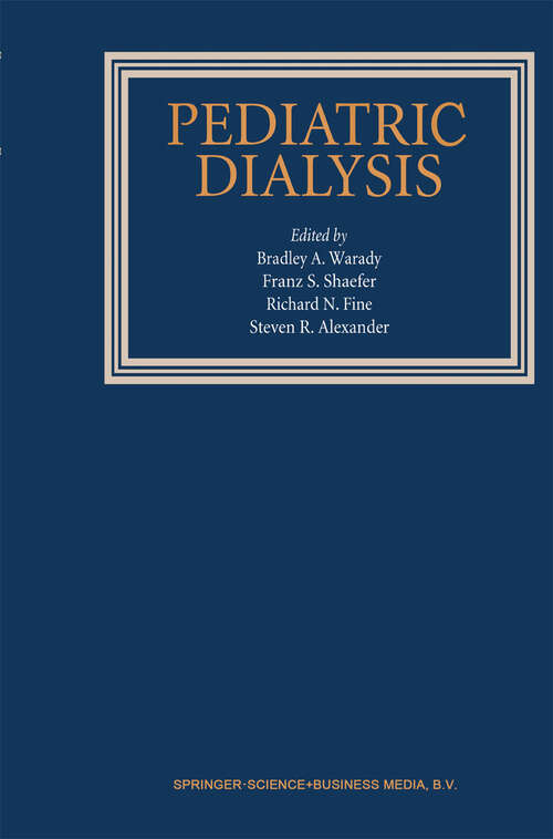 Book cover of Pediatric Dialysis (2004)